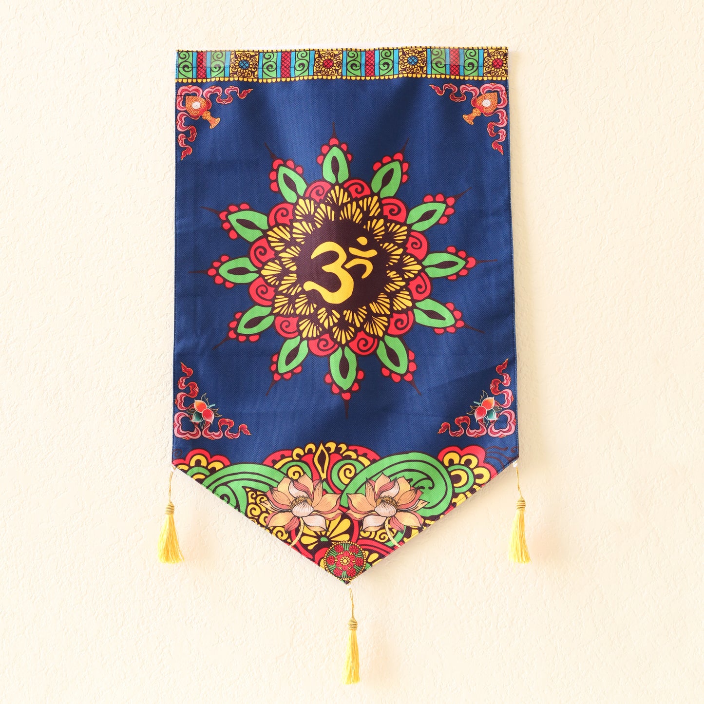 Thai Style Dance Large Canvas Tapestry Wall Hanging Tassels, 19.5"X32", Asian Chinese Indian Wall Art Buddhist Om Home Decor