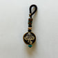Tibetan Buddhism Lord Ganesha Keychain Zipper Charm, Om Buddhism Rearview Mirror Charm, Chinese FengShui Car Charm Lanyard Keychain (R)
