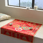 Tibetan Buddhist Cross Vajra Silk Brocade Shrine Table Cover Altar Cloth, 28”X28”, Yellow or Red