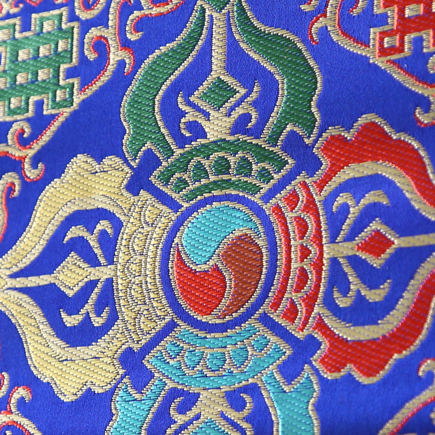 Tibetan Buddhist Cross Vajra Dorje Wall Hanging Tassels Small Tapestry, 18"X12", Namaste Art Boho Gift Home Décor