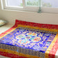 Multi-Color Tibetan Buddhist Ashtamangala Vajra Silk Brocade Shrine Table Cover Altar Cloth, 35”X35”