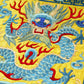 Oriental Chinese Dragon Silk Brocade Shrine Table Cover Altar Cloth, 10.5”X10.5”, Yellow/Red/Black