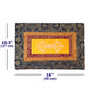 Tibetan Buddhism Om Brocade Shrine Table Cover Altar Cloth, Chinese Nepal Buddhist Vajra Mat, 16”X10.5”