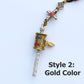 Tibetan Buddhist Prayer Wheel Protection Zipper Charm, Buddhism Rearview Mirror Charm, Tibetan Style Keychain Car Charm (R)