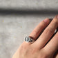 Guan Yin Bodhisattva Praying Hand Sterling Silver Ring, Tibetan Buddhism Ring.