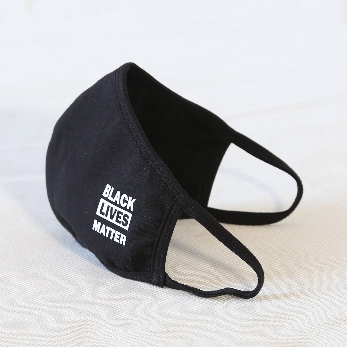 BLM Reusable Cloth Face Mask Covering, Black Lives Matter Slogan 2-Layer Cotton Outdoor Mask