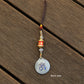 Colored Talisman & Prayer Wheel Protection Zipper Charm, Tibetan Style Keychain, Chinese Bagua Car Charm (T)