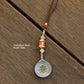 Colored Talisman & Prayer Wheel Protection Zipper Charm, Tibetan Style Keychain, Chinese Bagua Car Charm (T)