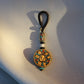 Tibetan Buddhist Om Prayer Symbol Keychain Zipper Charm, Om Buddhism Rearview Mirror Charm, Chinese FengShui Car Charm Lanyard Keychain (R)