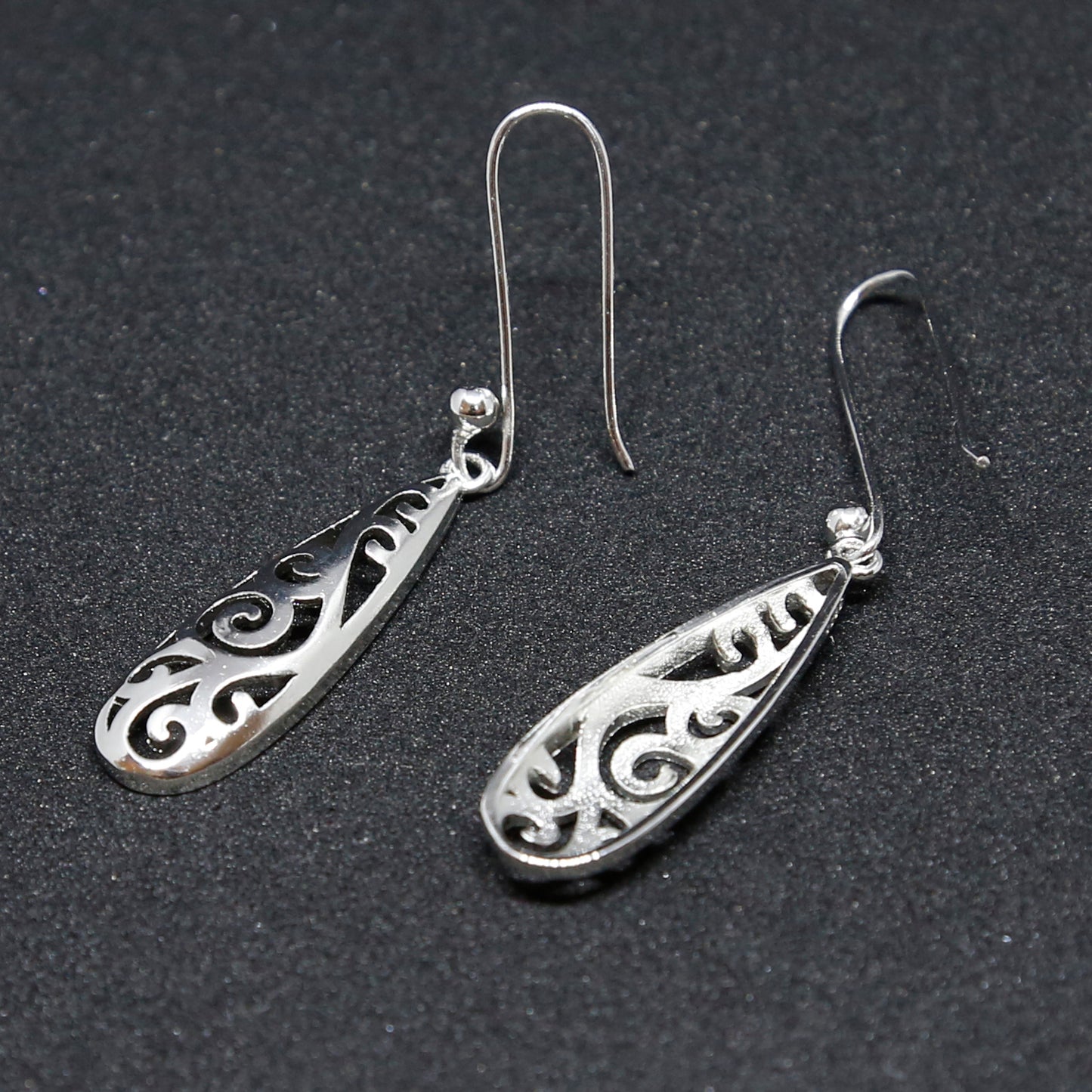 Hollow-out Silver Boho Chic Dangle and Drop Earrings - ZentralDesigns