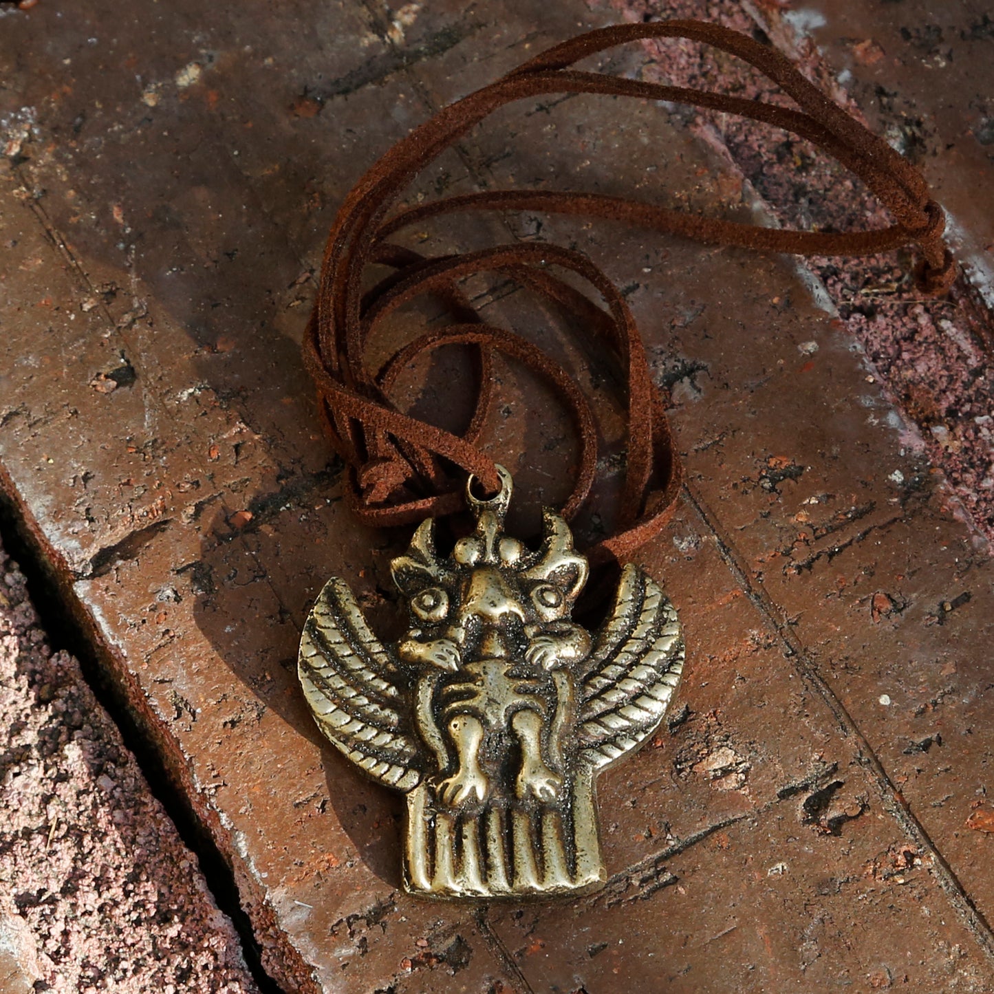 Vintage Tibetan Garuda Bird Necklace, Adjustable Tibetan Buddhism Charm #26 - ZentralDesigns