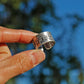 Vintage Style Tibetan Buddhist Prayers Adjustable Silver Ring, Buddhist Sutra Mens Ring - ZentralDesigns
