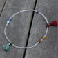 Yoga Energy Flow Chakra Quartz Crystal Bracelet, Buddhist Mala Bracelet.