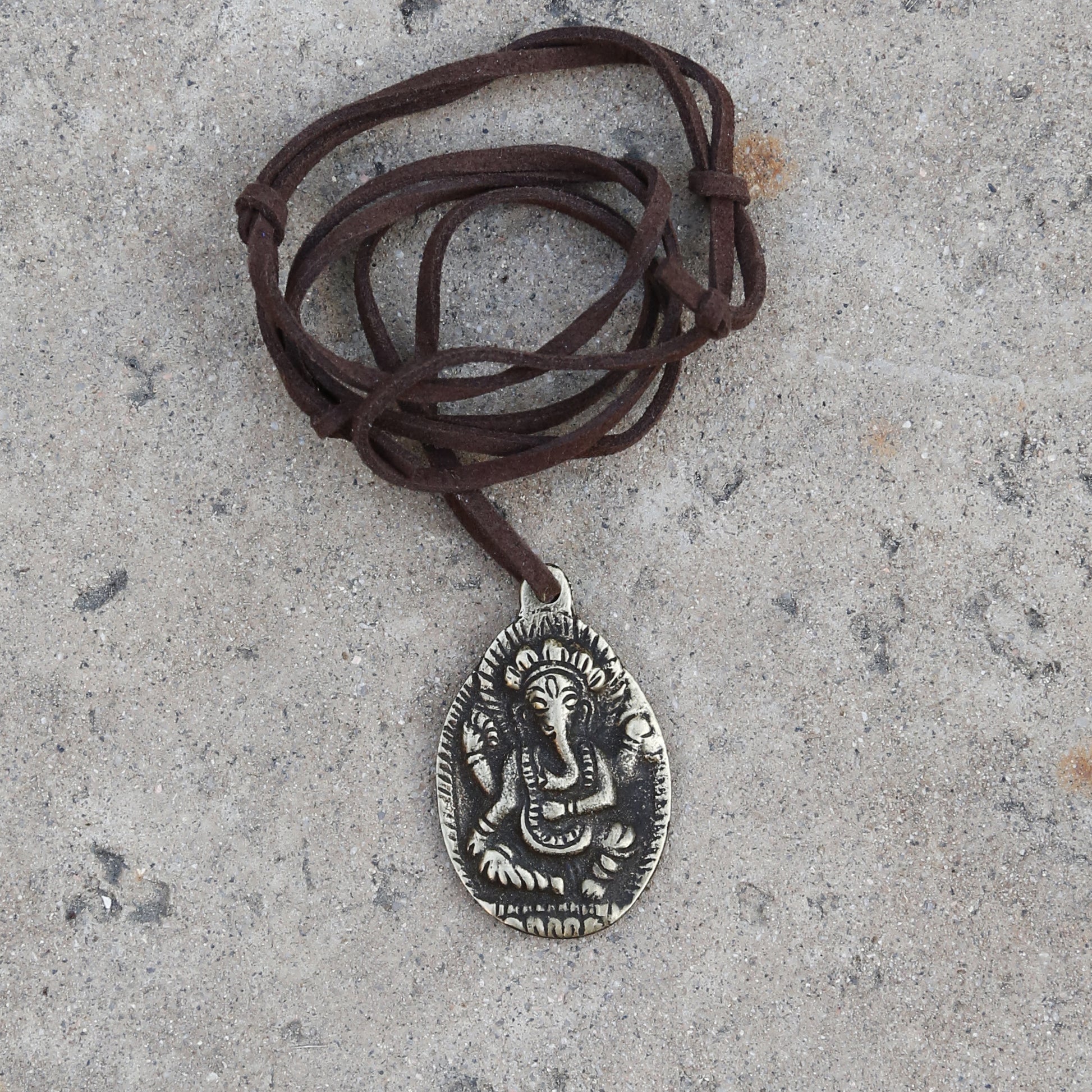 Lord Ganesha Adjustable Necklace, Elephant Buddha Protection Car Charm, #12 - ZentralDesigns