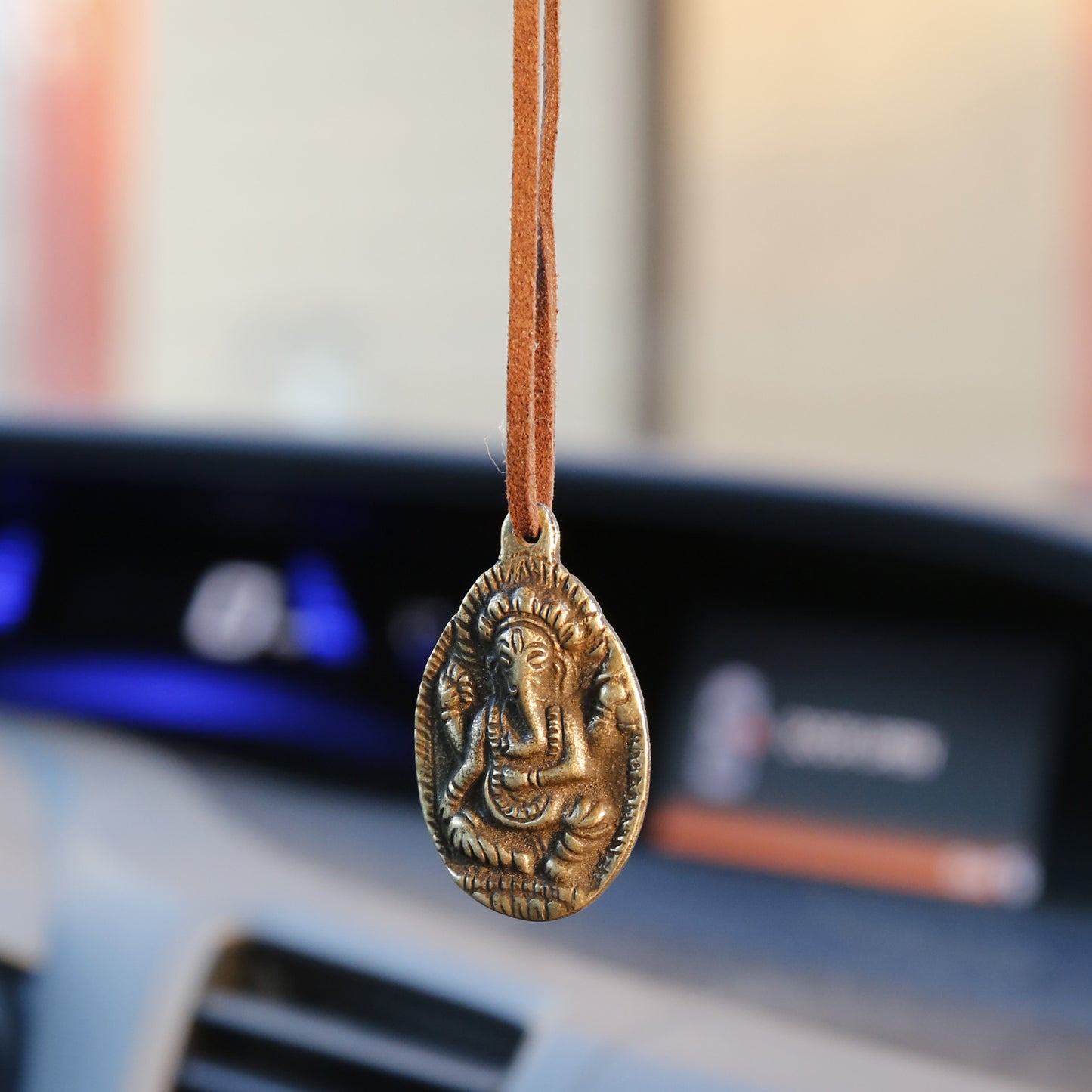 Lord Ganesha Adjustable Necklace, Elephant Buddha Protection Car Charm, #12 - ZentralDesigns