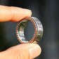 Yin Yang Sterling Silver Mens Spinner Ring, Chinese Taoist Ba Gua Meditation Ring.