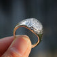 Guan Yin Bodhisattva Buddhist Prayers Symbols Sterling Silver Ring, Tibetan Buddhist Ring.