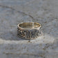 Embossed Butterfly Sterling Silver Spinner Ring, Vintage Style Meditation Ring - ZentralDesigns