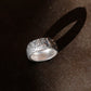 Embossed Lotus Vintage Style Silver Ring, Tibetan Buddhism Ring, Buddhist Prayer Om Ring - ZentralDesigns