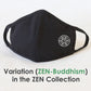 Reusable Cloth Face Mask Covering, Zen Meditation 2-LayerWashable Cotton Mask