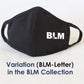BLM Reusable Cloth Face Mask Covering, Black Lives Matter Slogan 2-Layer Cotton Outdoor Mask
